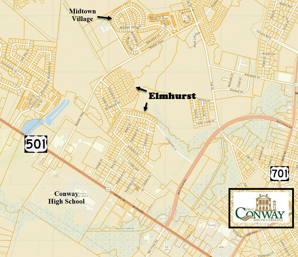 New home community of Elmhurst in Conway  by Great Southern Homes