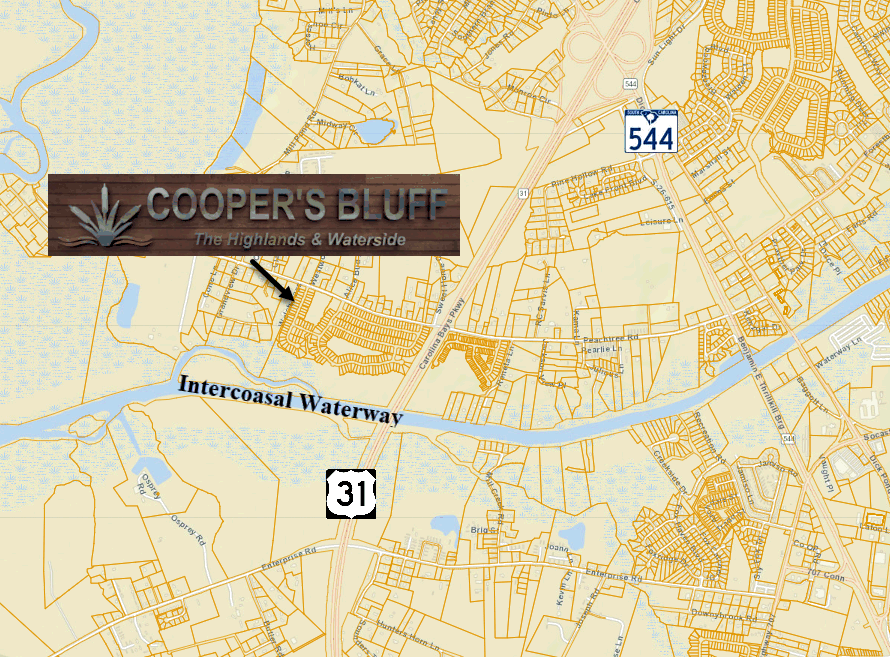 Cooper's Bulff new home community in Conway