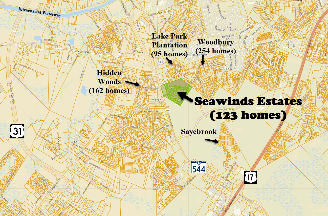 Seawinds Estates new home community in Socastee
