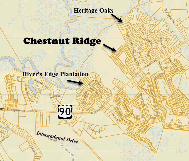 Chestnut Ridge new home community in Conway