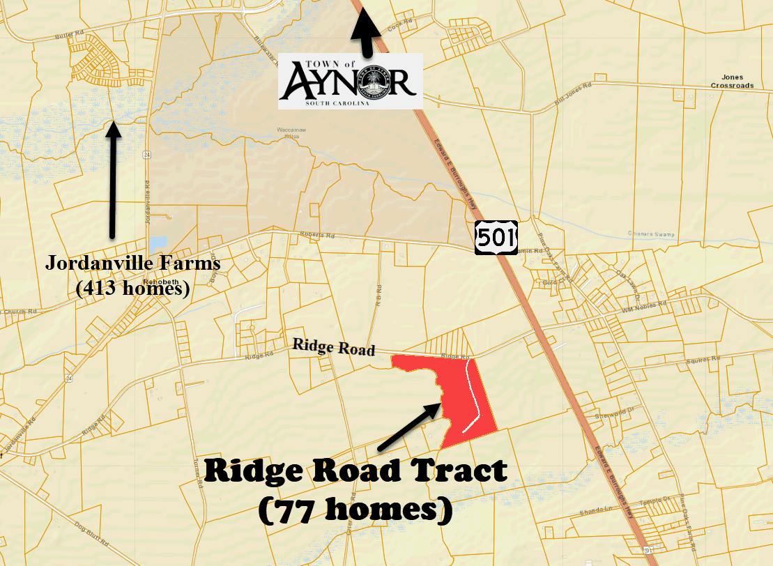 Ridge Road Tract new home community in Aynor