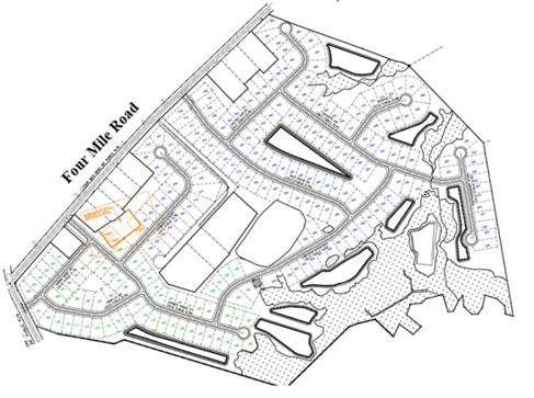 Preliminary Community Map of Garden Grove in Conway by Mungo Homes