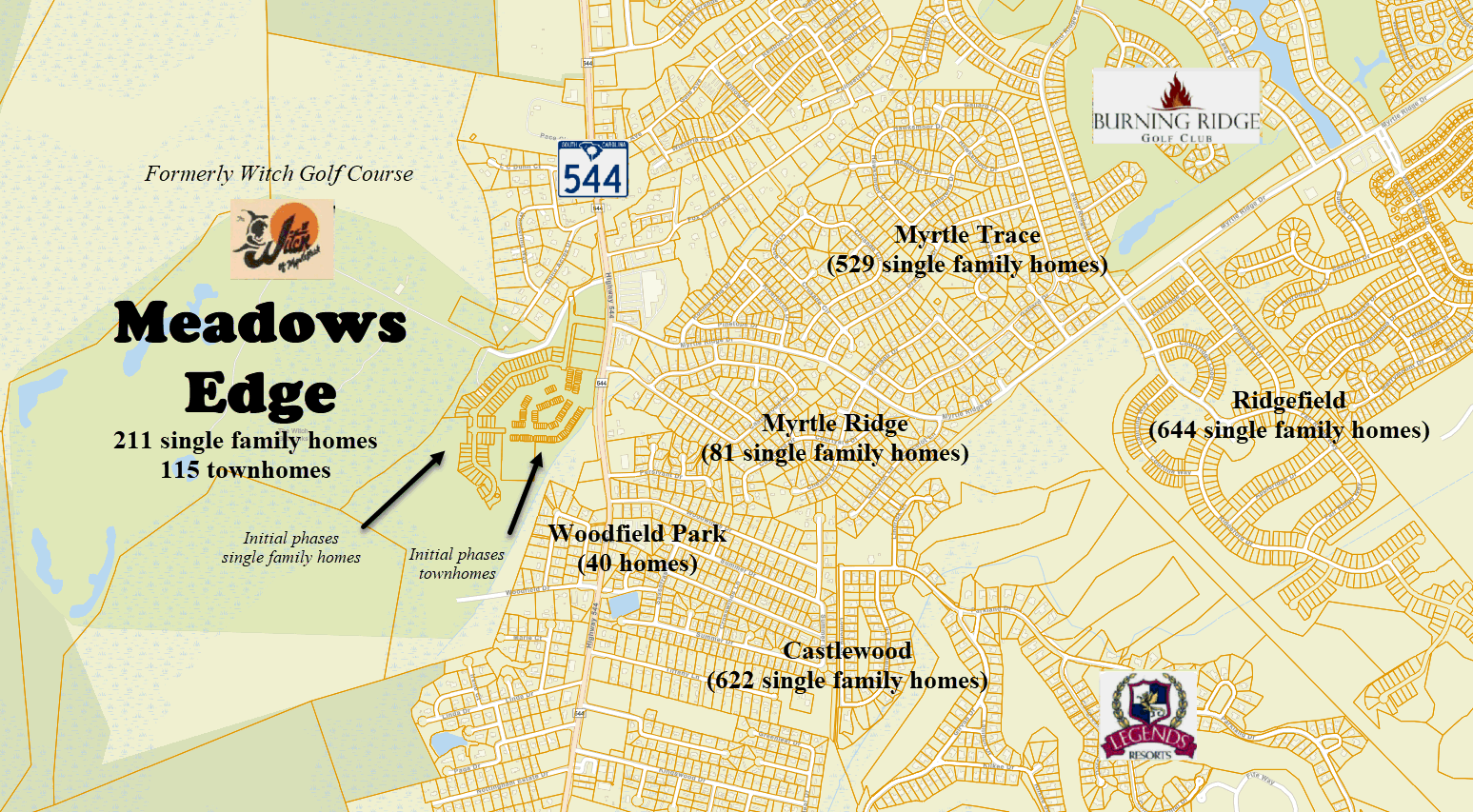 Meadows Edge new home community in Conway being developed by Ryan Homes