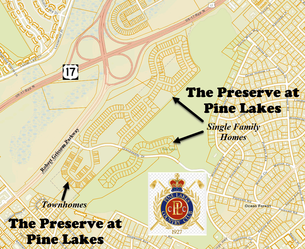 The Preserve at Pine Lakes Community Map