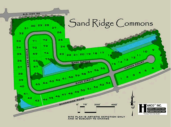 New construction at Sandridge Commons in Little River