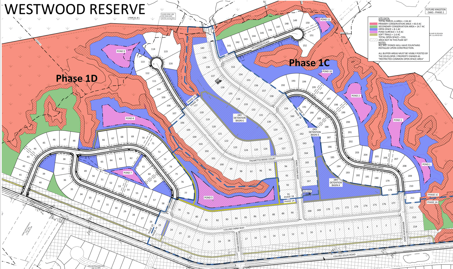 Westwood Reserve new home community Map