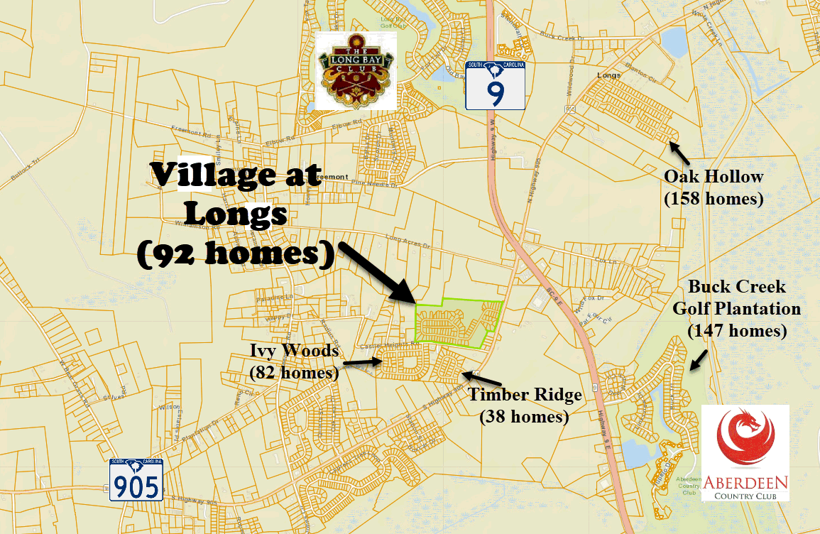 The Village at Longs new home community in Longs