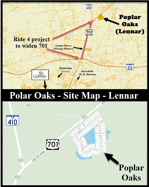 Poplar Oaks in Conway by Lennar