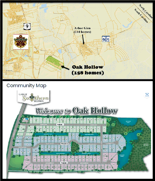 Oak Hollow in Longs SC by Great Southern Homes