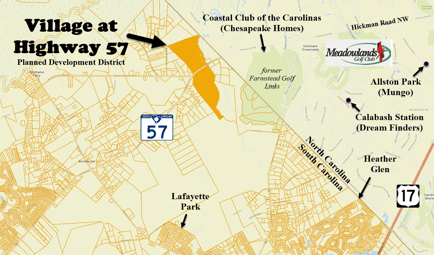 Village at Highway 57 in Little River