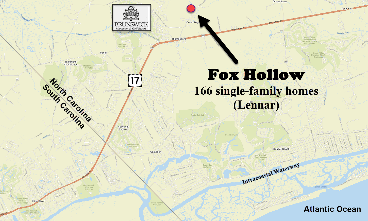 New home community of Fox Hollow by Lennar