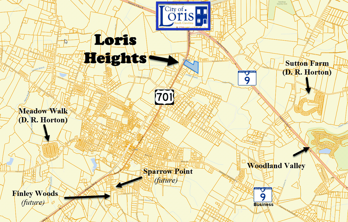 Loris Heights new home community