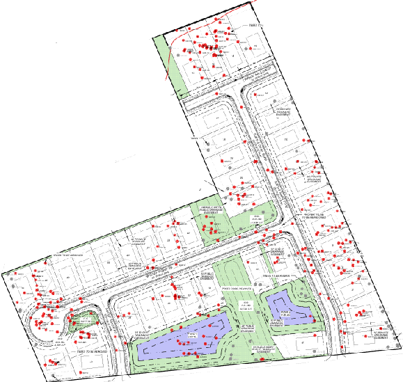 The Bluffs at Palmetto Harbor in North Myrtle Beach - Preliminary site plan.