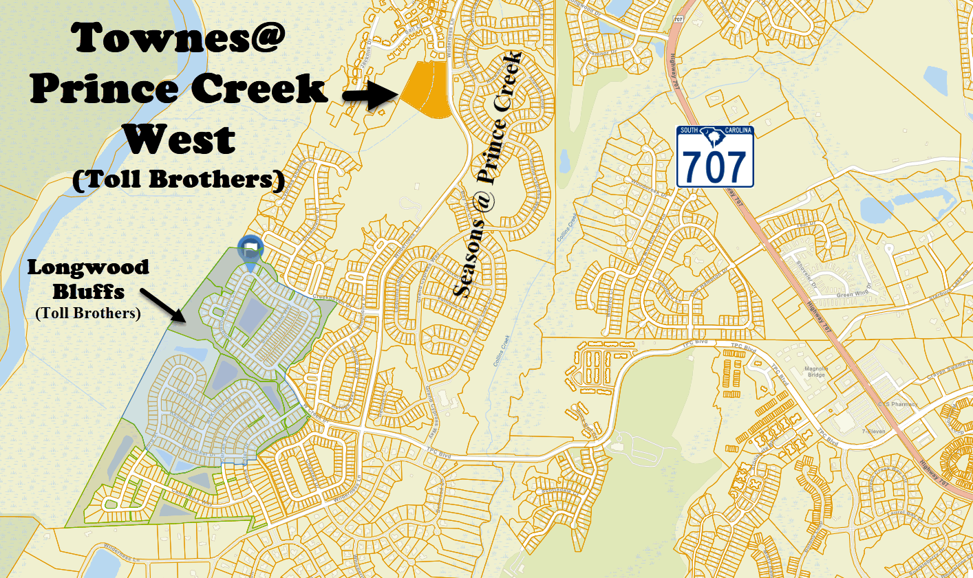 Townes @ Prince Creek West by Toll Brotgers