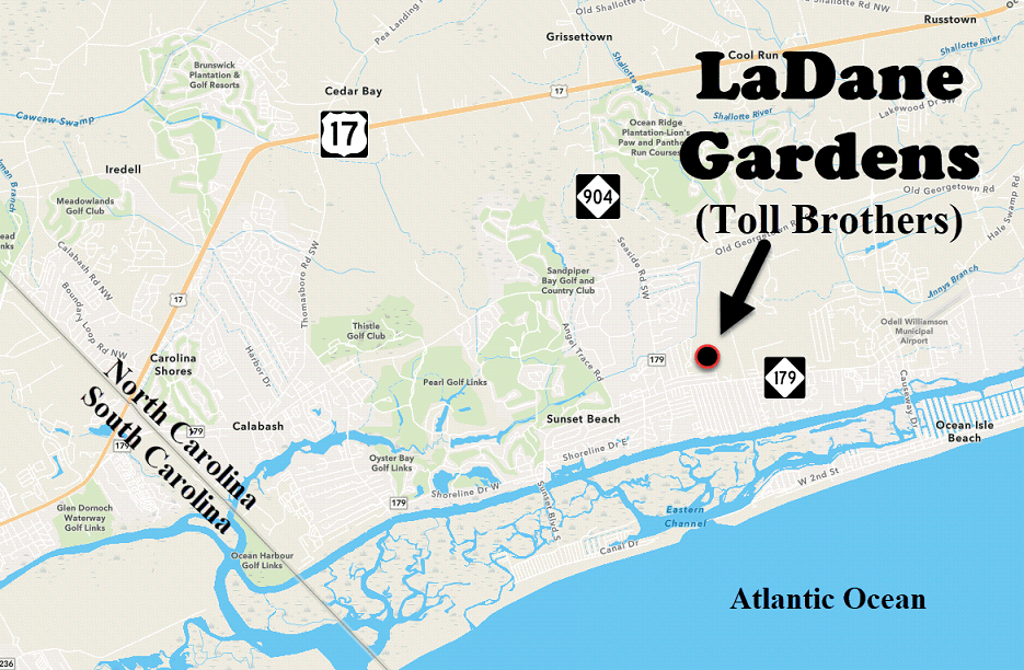 LaDane Gardens in Ocean Isle Beach by Toll Brothers
