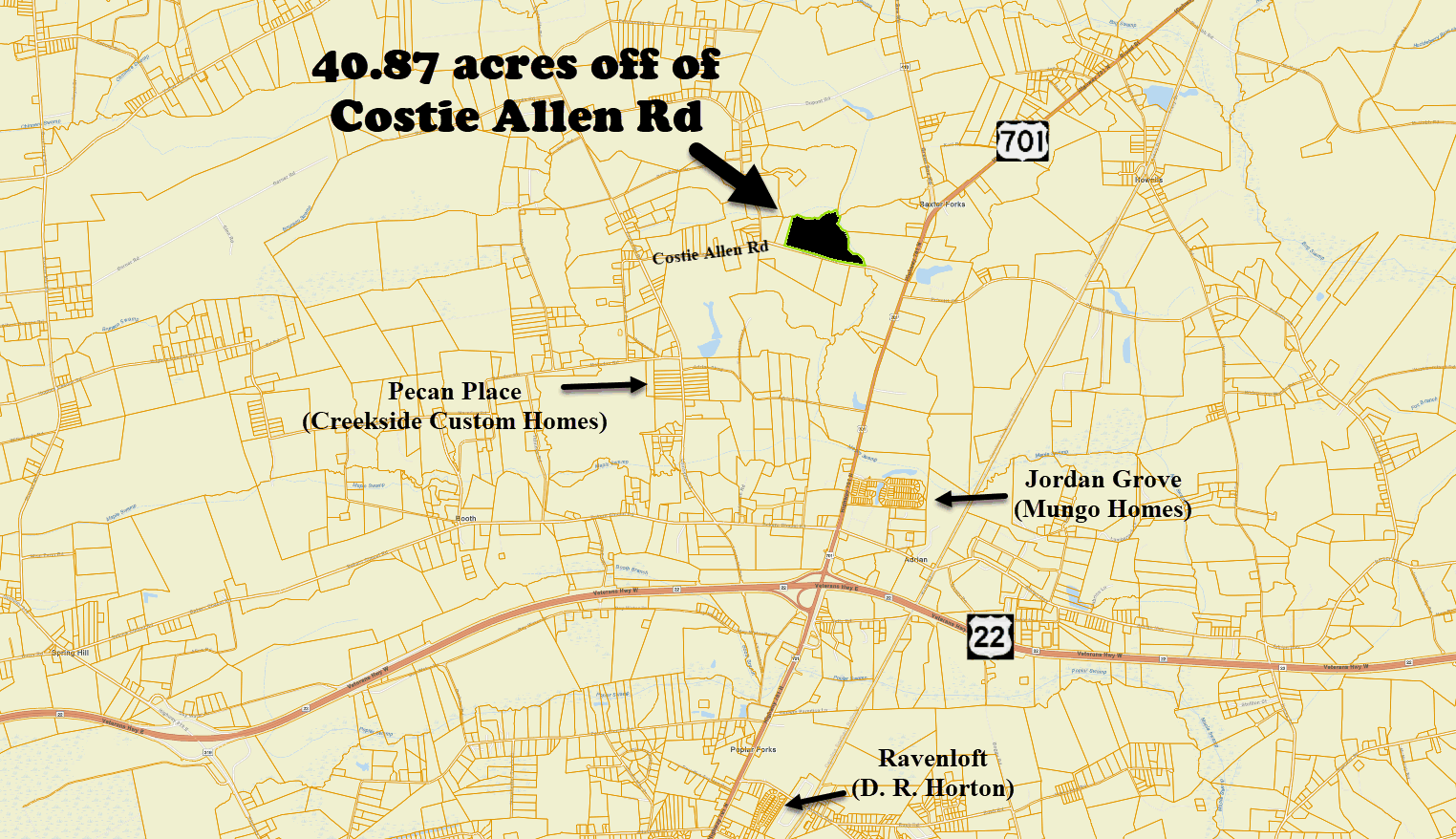 Costie Allen Road new home community