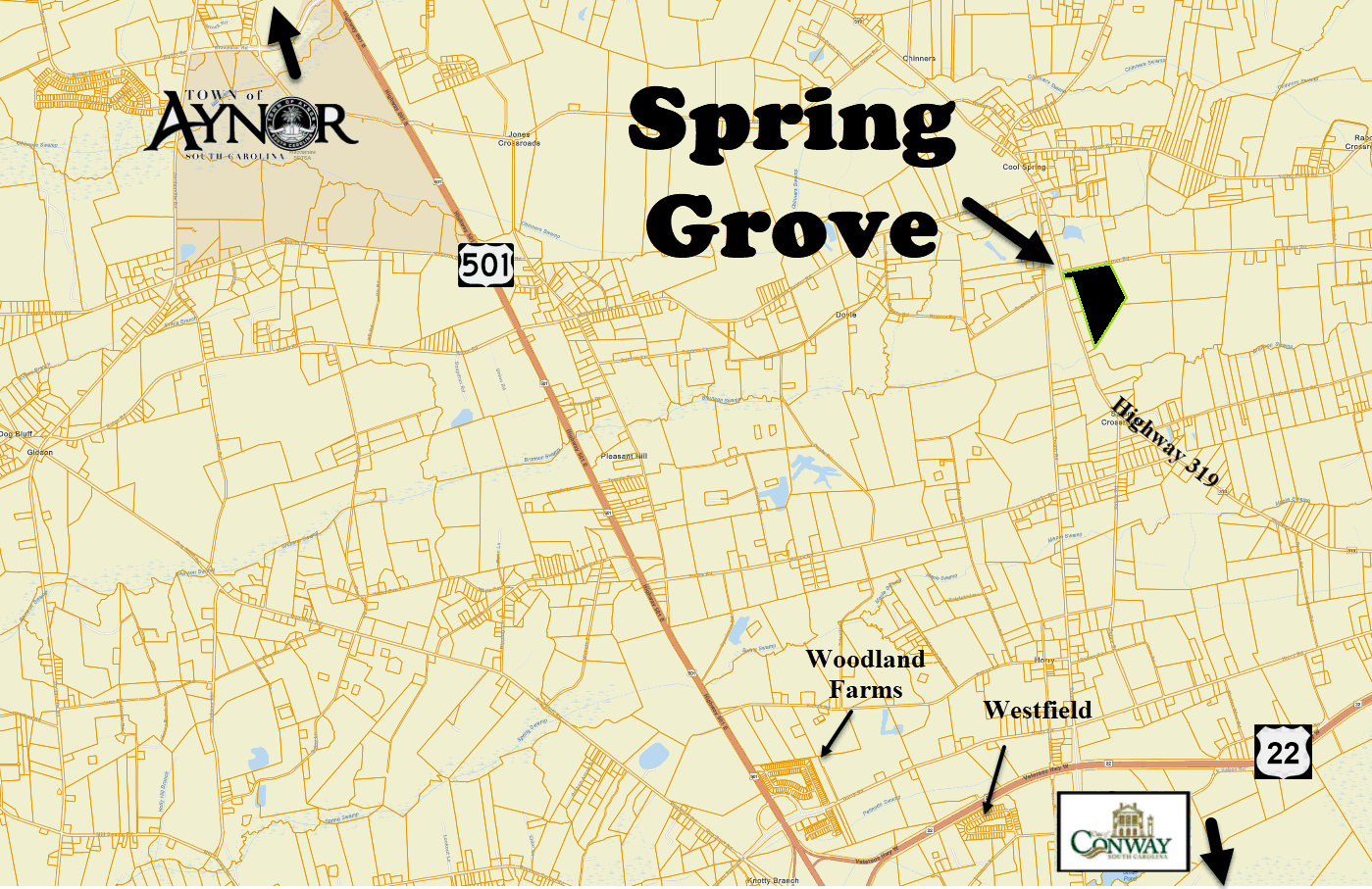 Spring Grove new home community in Aynor by Starllight Homes