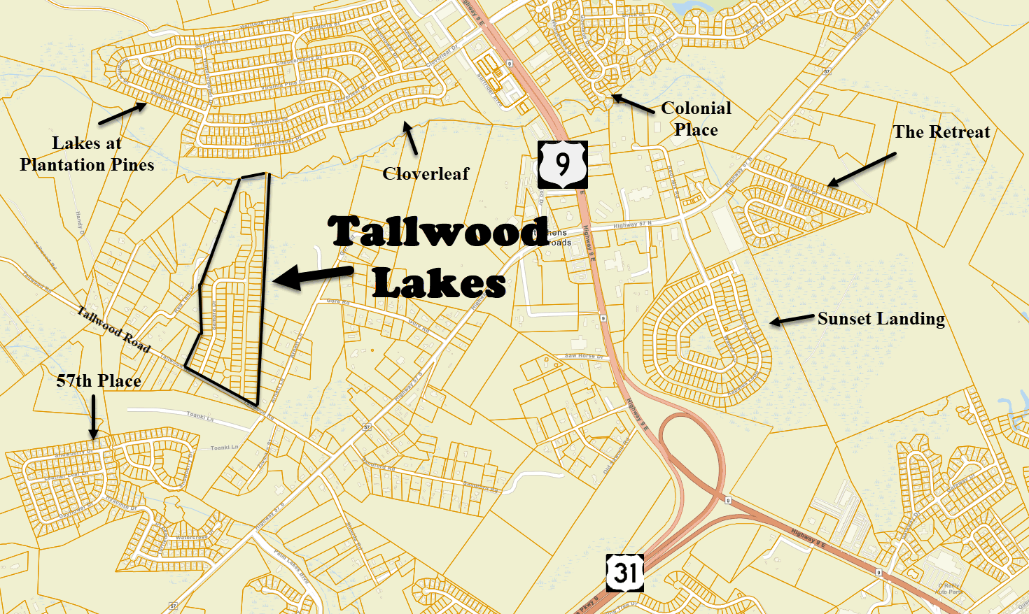 Tallwood Lakes in Longs by D. R. Horton