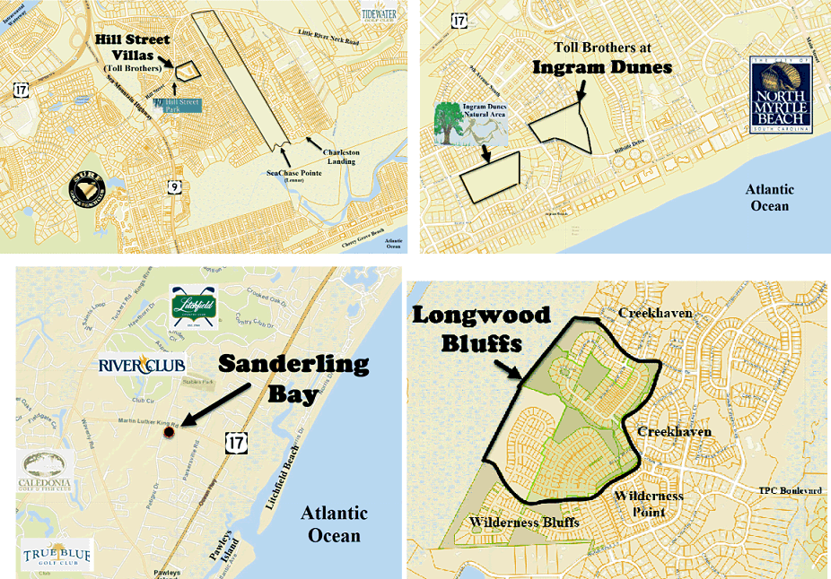 Toll Brothers new home communities in Myrtle Beach