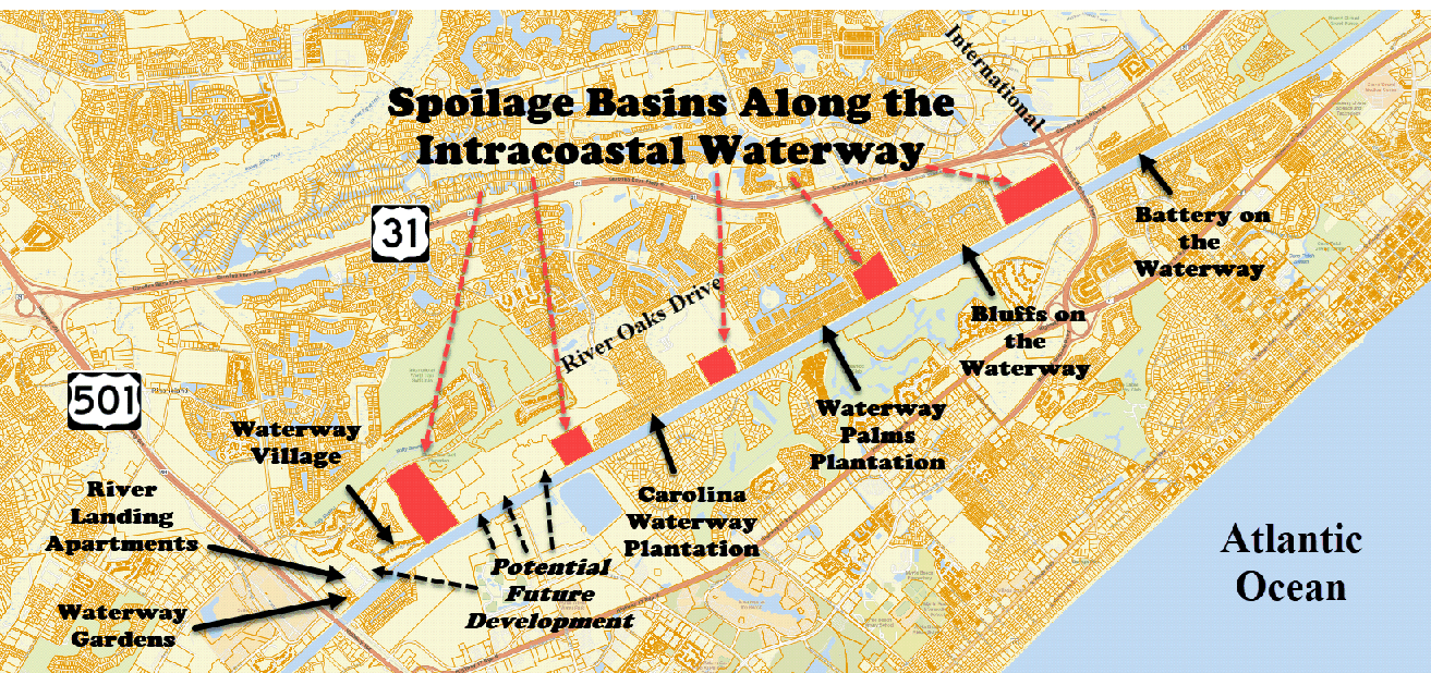 Spoil Basins in Myrtle Beach