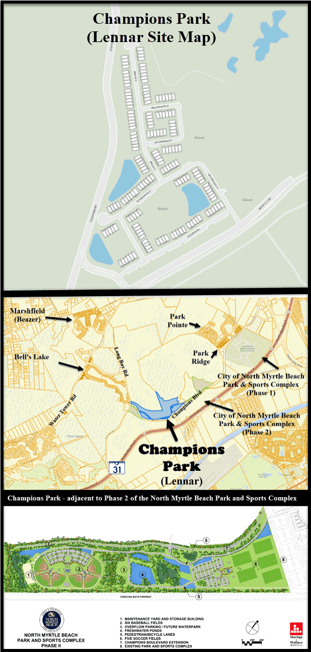 Townhomes in Champions Park in Little River by Lennar