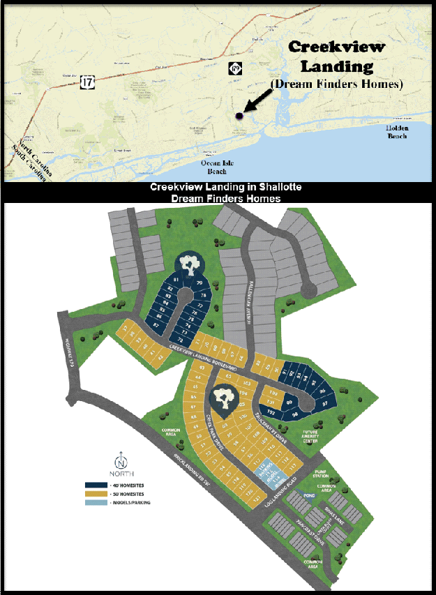 Creekview Landing in Shallotte by Dream Finders Homes