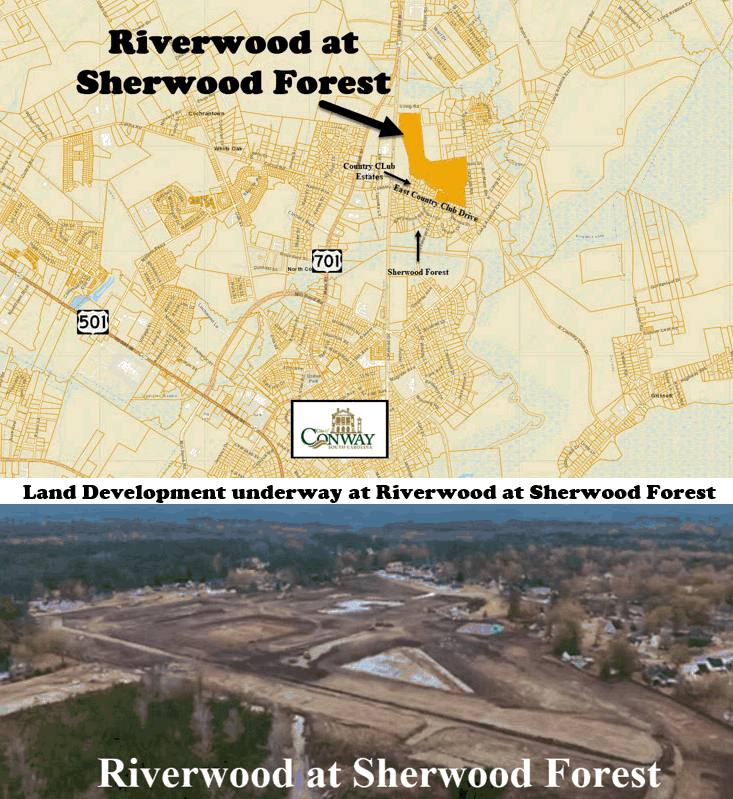 Beverly Homes - Riverwood at Sherwood Forest in Conway - Land Development is Underway!