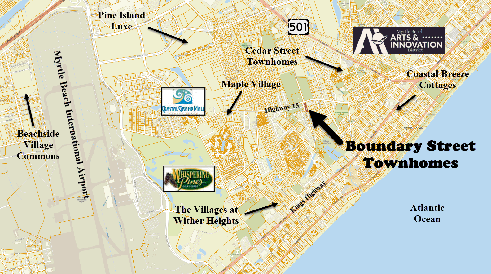 Boundary Street Townhomes in Myrtle Beach