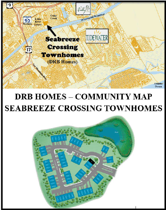 Seabreeze Crossing Townhomes in North Myrtle Beach by DRB Homes