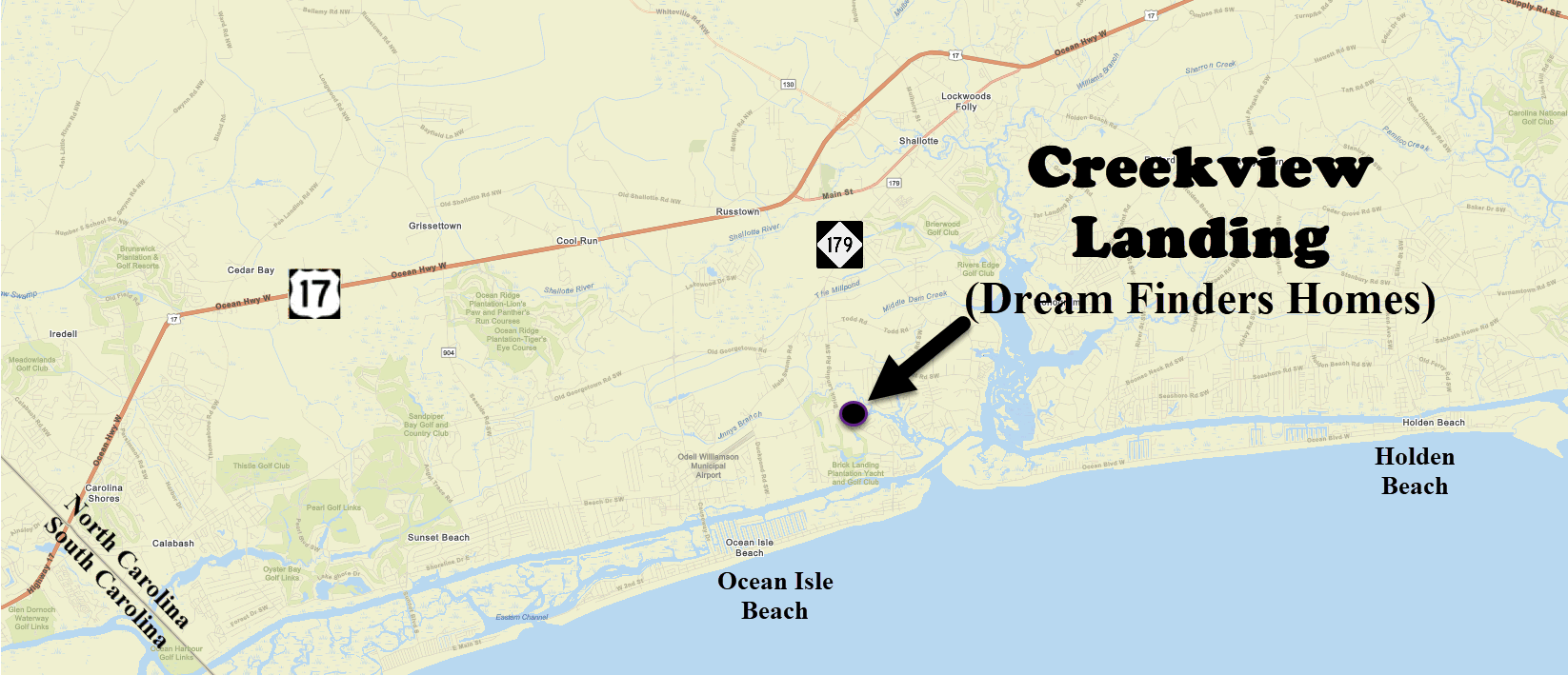 Creekview Landing in Shallotte by Dream Finders Homes