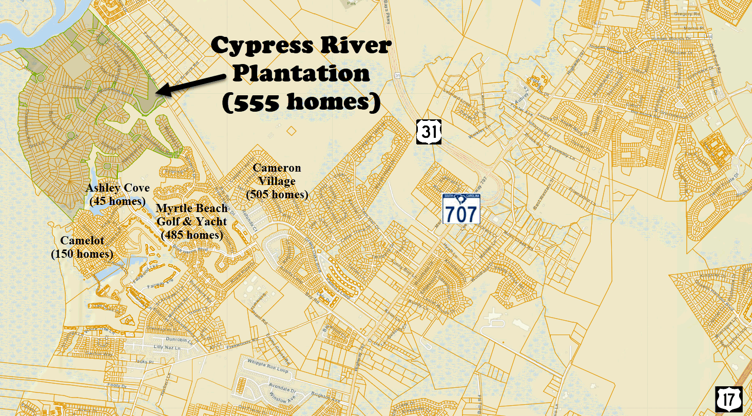 Cypress River Plantation new home community in Socastee