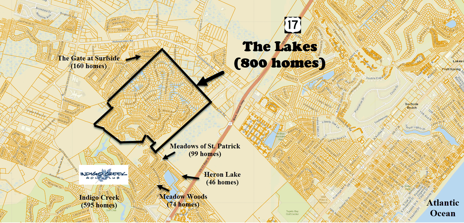 The Lakes new home community in Myrtle Beach