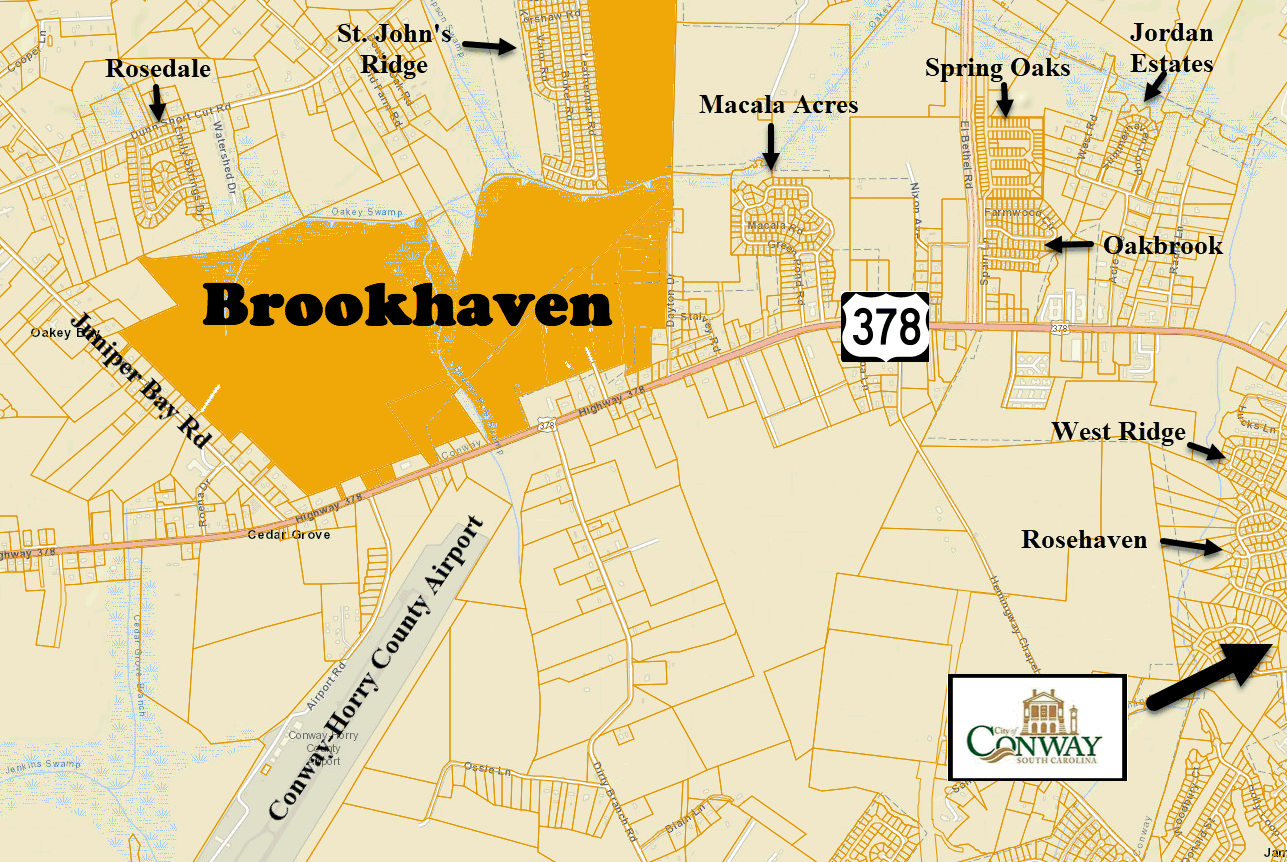 New home community of Brookhaven in Conway