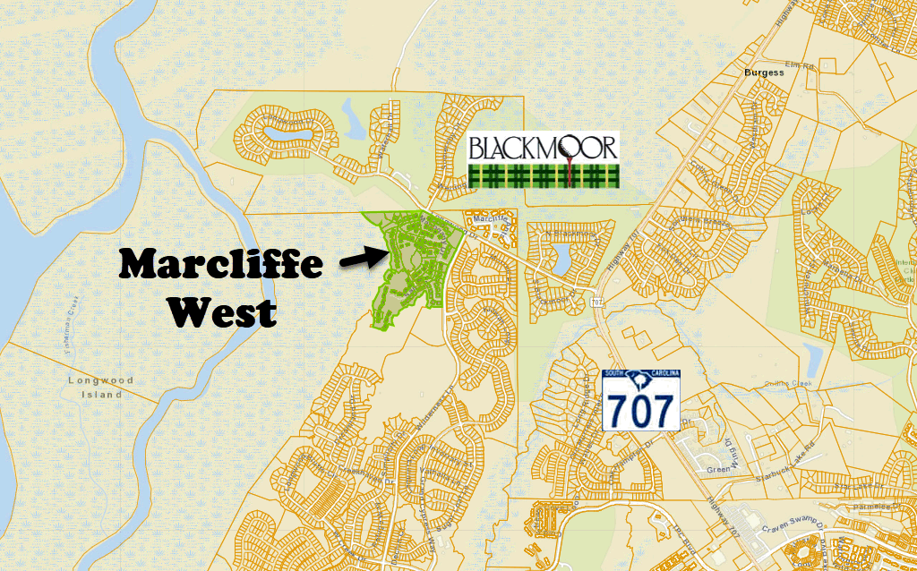 Marcliffe Westat Prince Creek new home community in Myrtle Beach