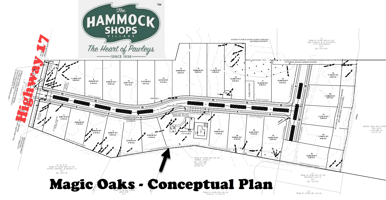 Conceptual Plan for Magic Oaks in Pawleys Island