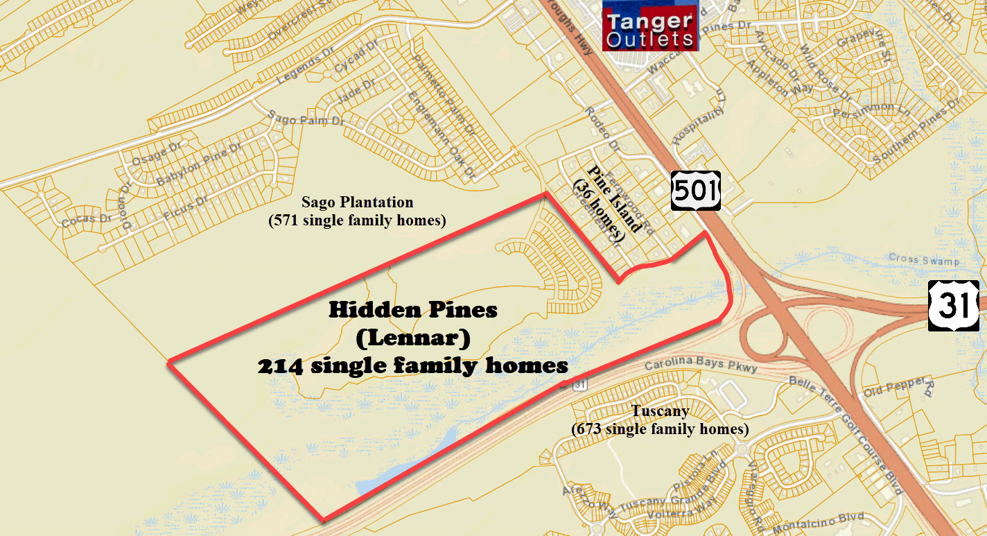 Hidden Pines new home community in Carolina Forest by Lennar