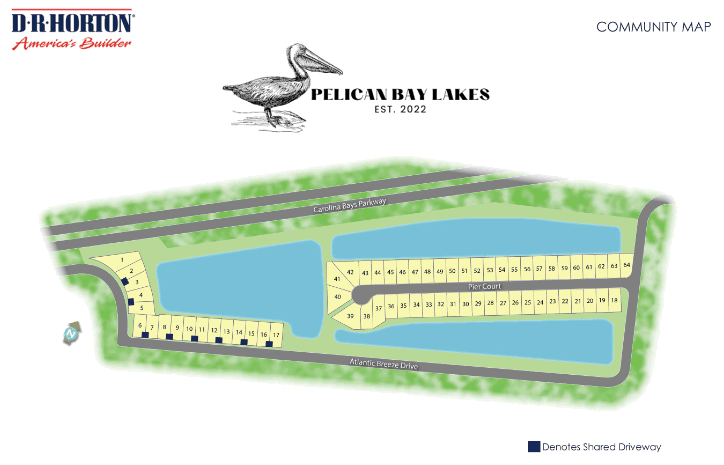 Pelican Bay Lakes new home community in Longs, SC