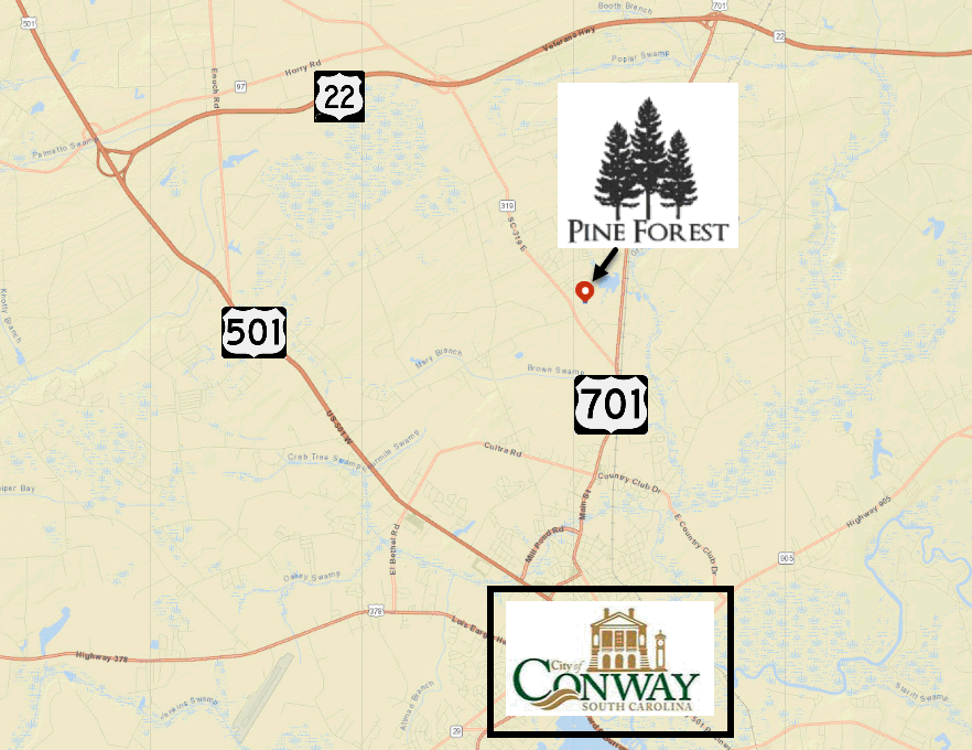 New home community of Pine Forest in Conway by D. R. Horton
