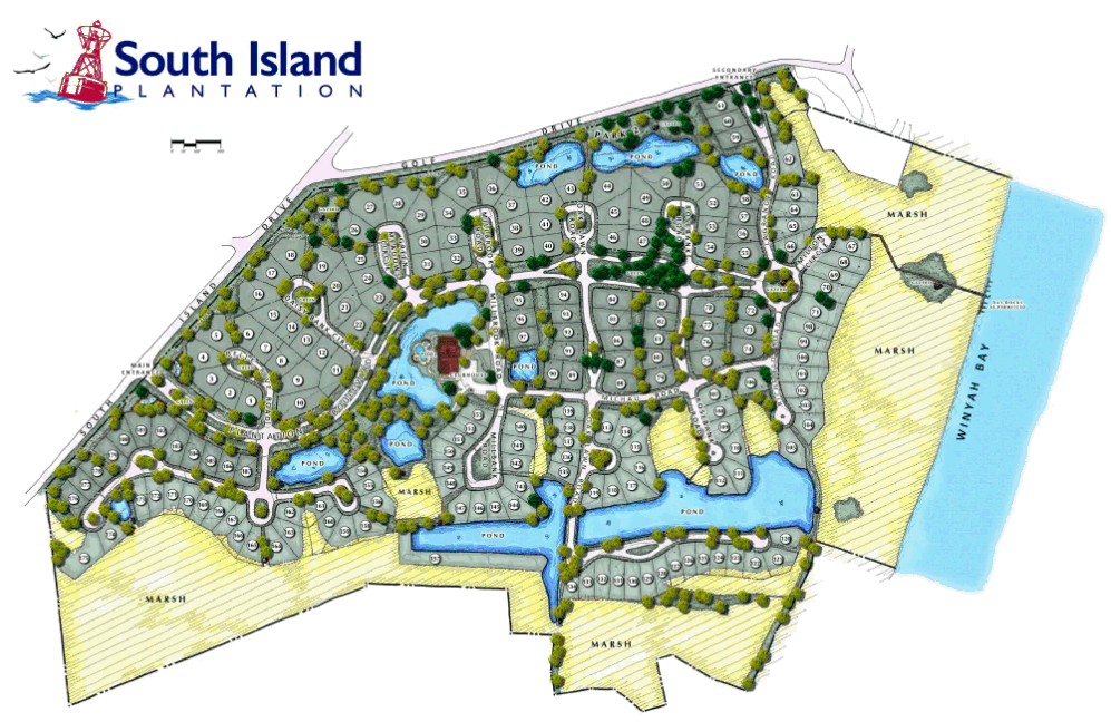 South Island Plantation Community Map