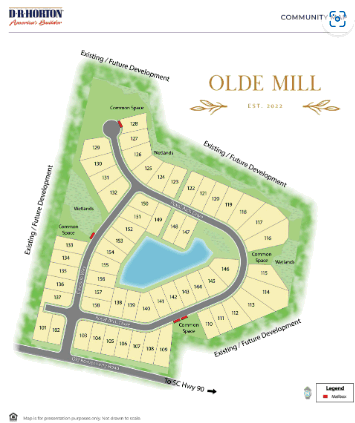 D. R. Horton Community Map of Olde Mill