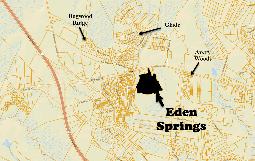 New home community of Eden Springs in Longs, SC