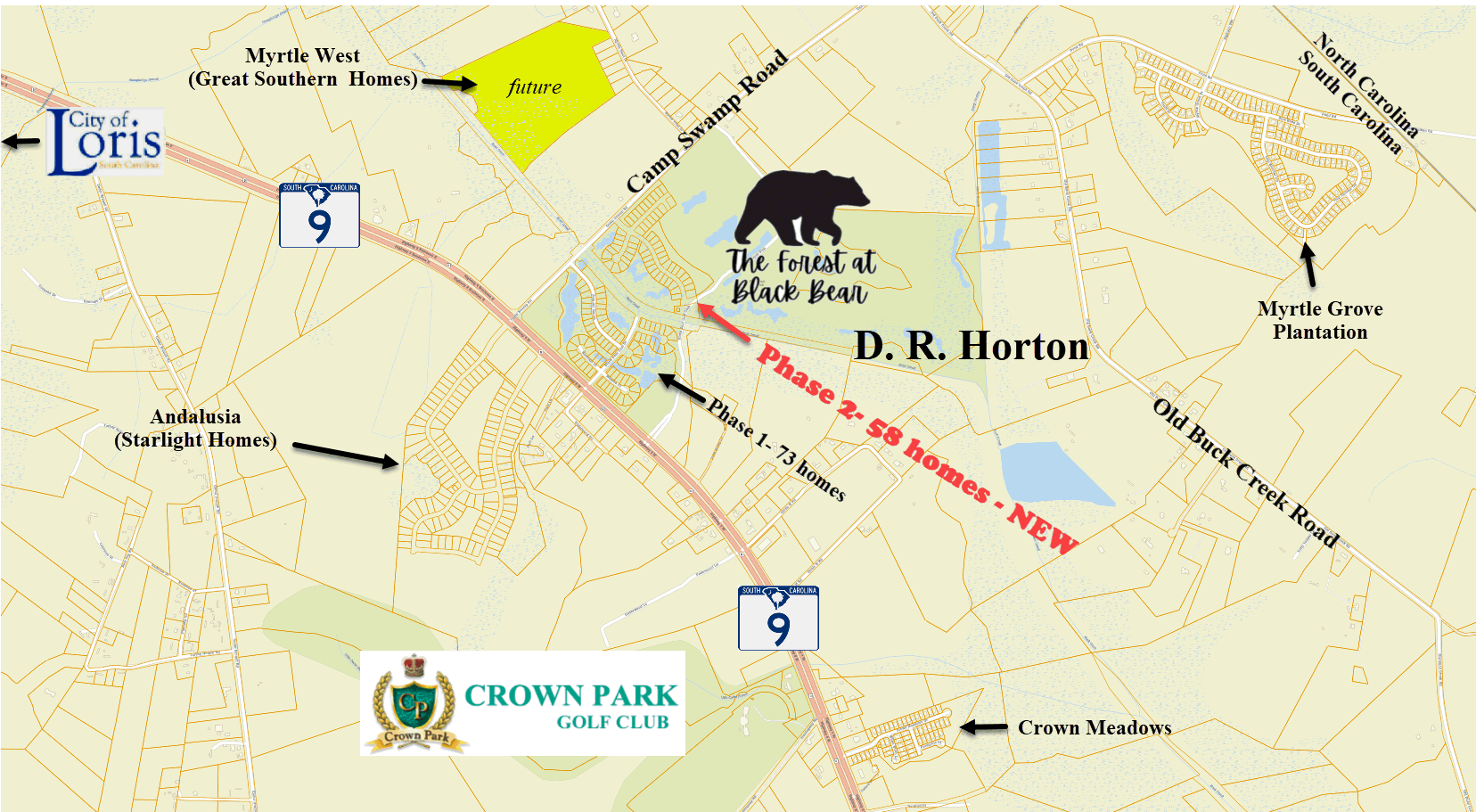 The Forest at Black Bear in Longs by D. R. Horton
