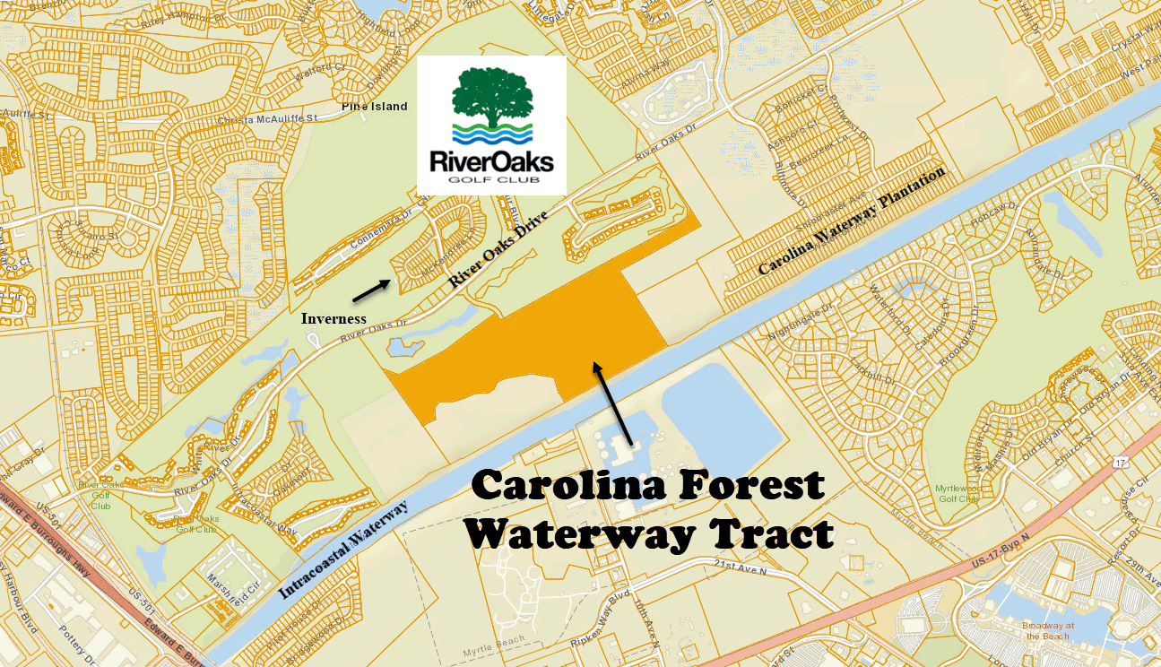 New homes in the Carolina Forest Waterway Tract in Carolina Forest