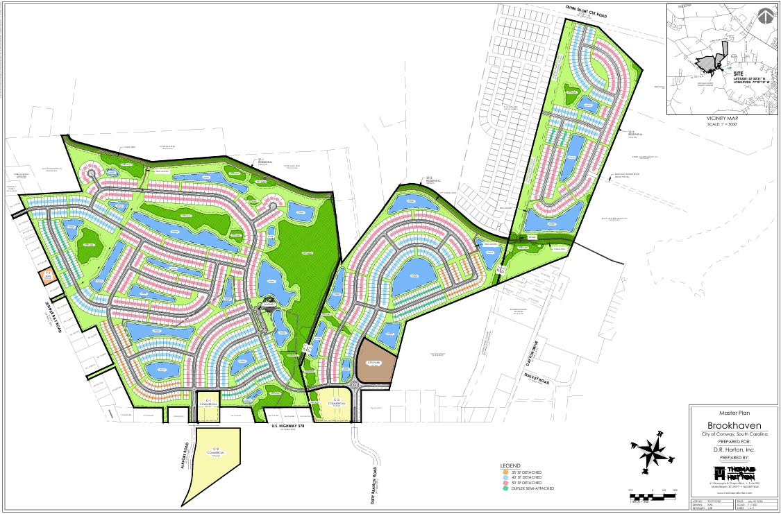 New home community of Brookhaven by D. R. Horton in Conway