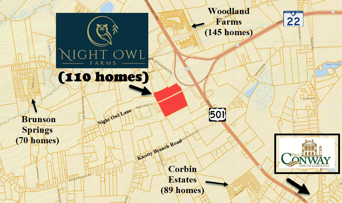 Night Owl Farms new home community in Conway