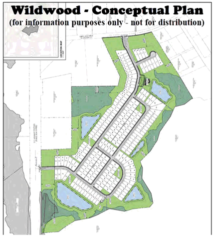 Conceptual plan for the new home community of Wildwood in Loris - data courtesy of Horry County City Council