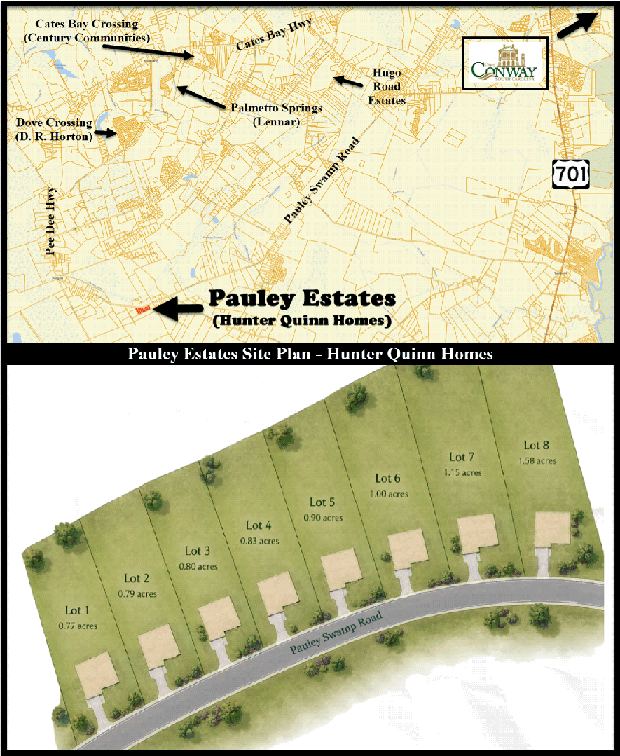 Pauley Estates in Conway by Humter Quinn Homes