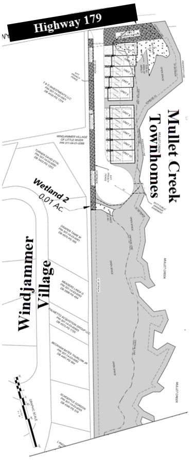 Conceptual Plan for Mullet Creek Townhomes in Little River