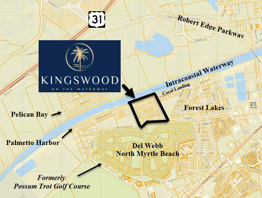 Kingswood on the Waterway new home community in Norh Myrtle Beach