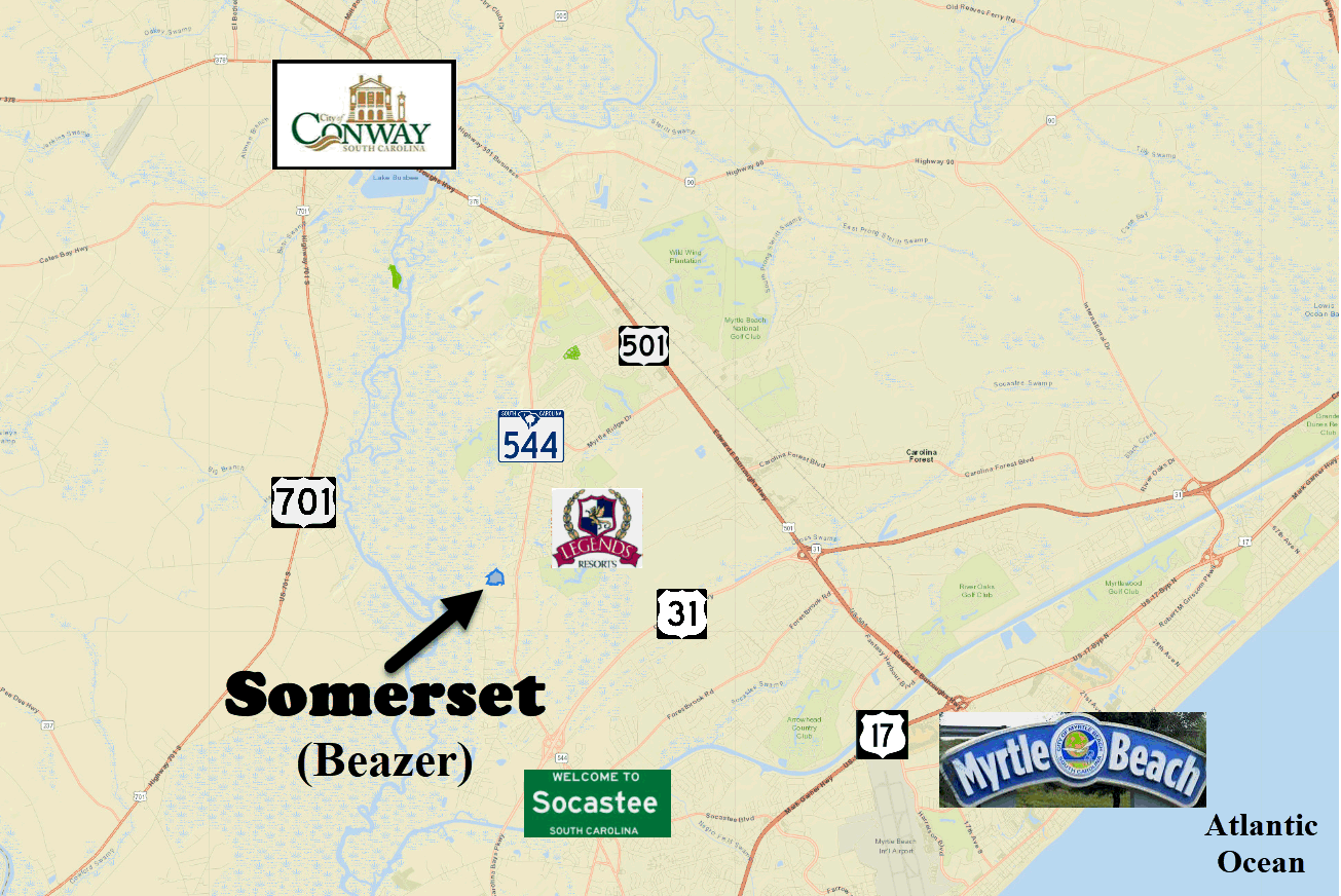 New home community of Somerset in Socastee by Beazer